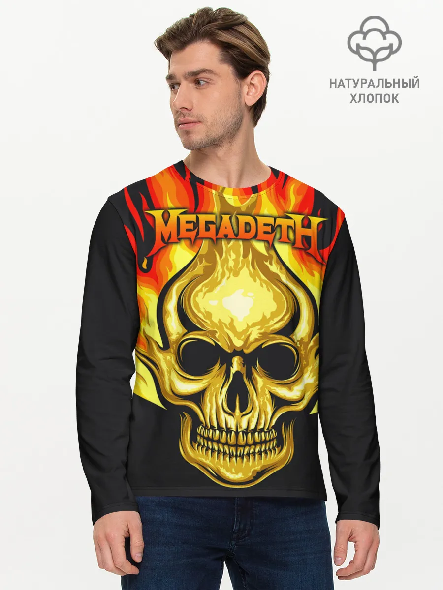 Мужской лонгслив базовый / Megadeth