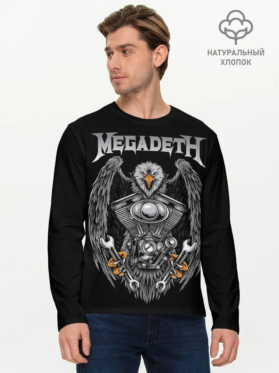 Мужской лонгслив базовый / Megadeth