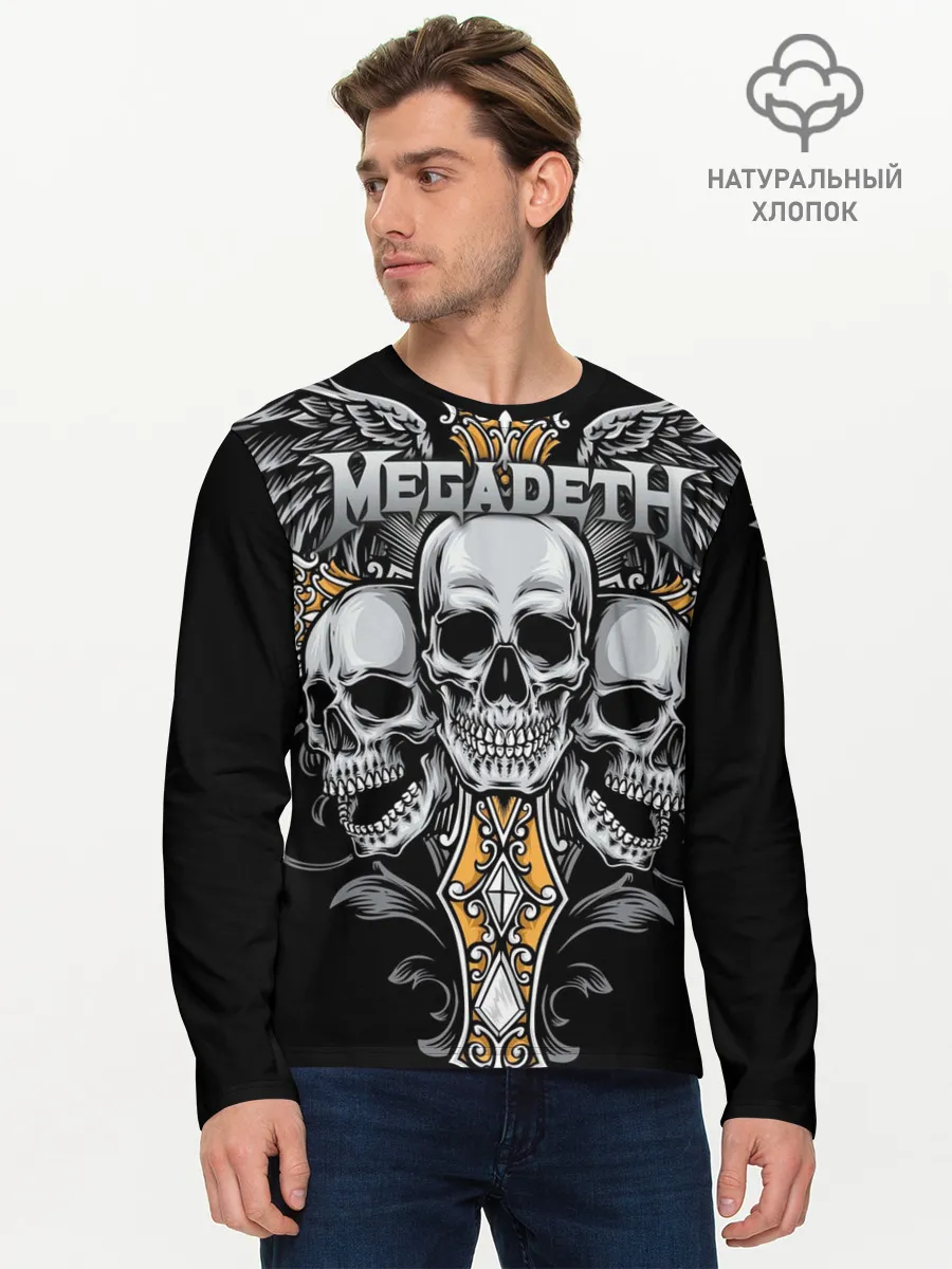 Мужской лонгслив базовый / Megadeth