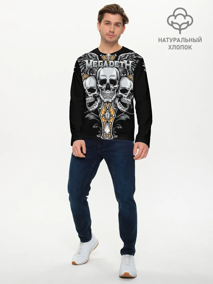 Мужской лонгслив базовый / Megadeth