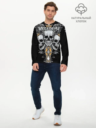 Мужской лонгслив базовый / Megadeth