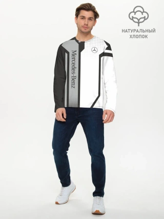 Мужской лонгслив базовый / Mercedes Driver team