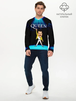 Мужской лонгслив базовый / Фреди Меркури