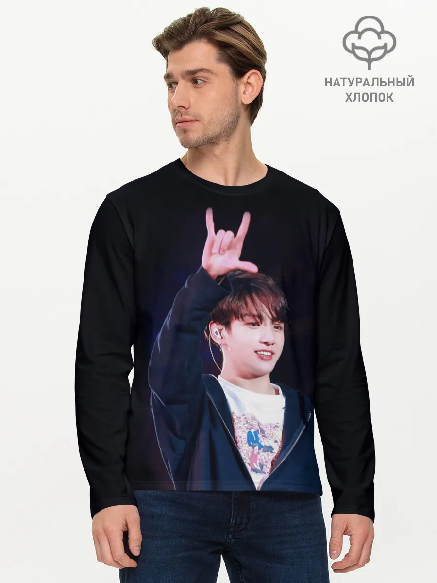 Мужской лонгслив базовый / BTS