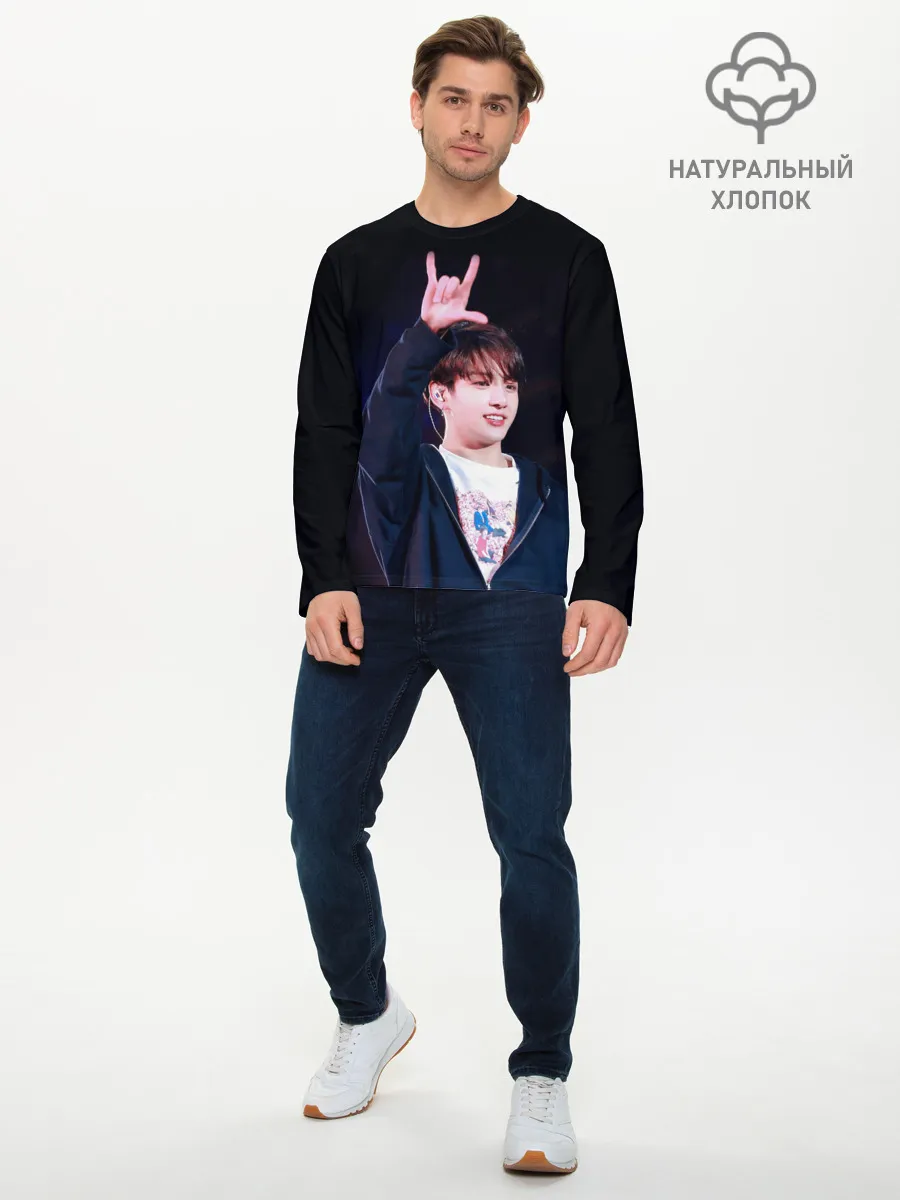 Мужской лонгслив базовый / BTS