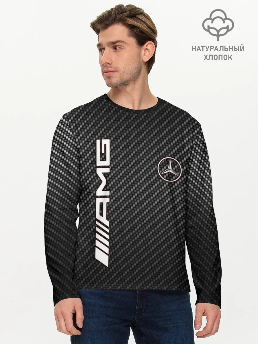 Мужской лонгслив базовый / MERCEDES CARBON