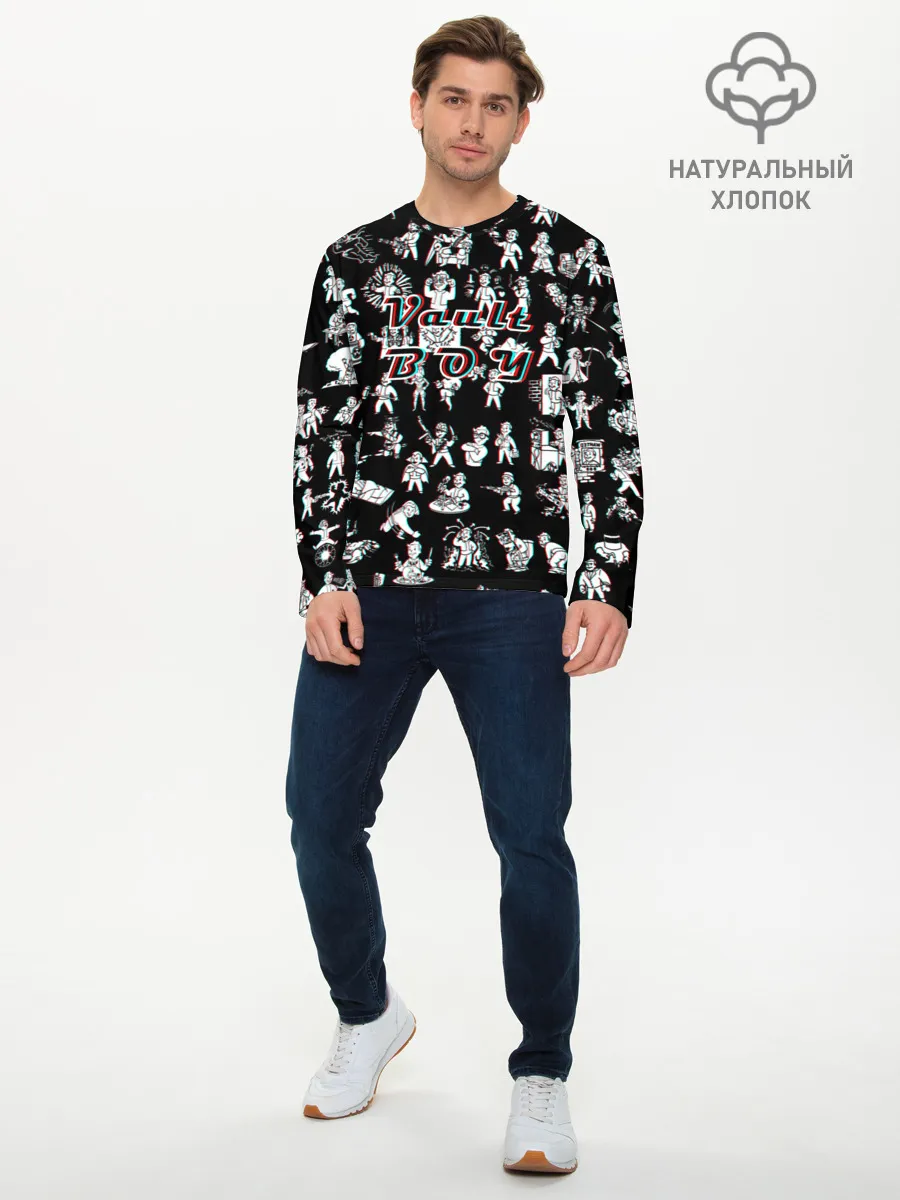 Мужской лонгслив базовый / Vault Boy