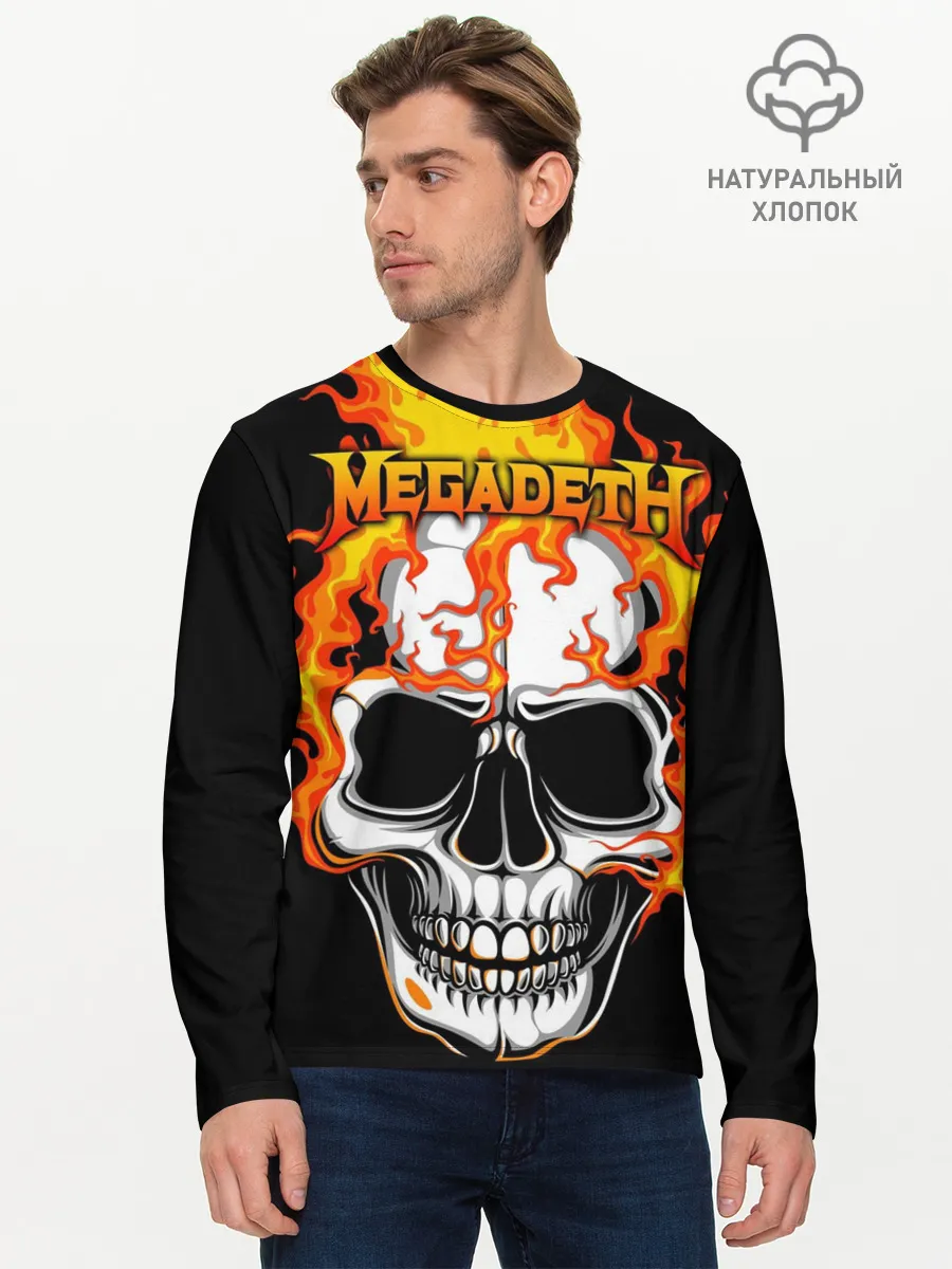Мужской лонгслив базовый / Megadeth