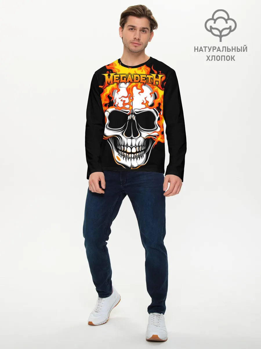 Мужской лонгслив базовый / Megadeth