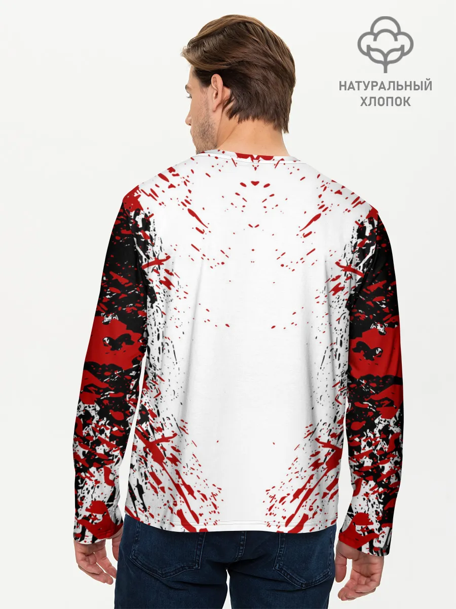 Мужской лонгслив базовый / БЕРСЕРК ЧЁРНАЯ МАСКА / BERSERK BLACK MASK