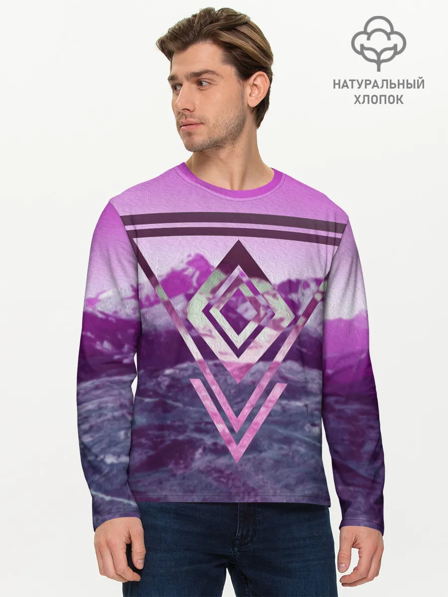 Мужской лонгслив базовый / ИЗУМРУД