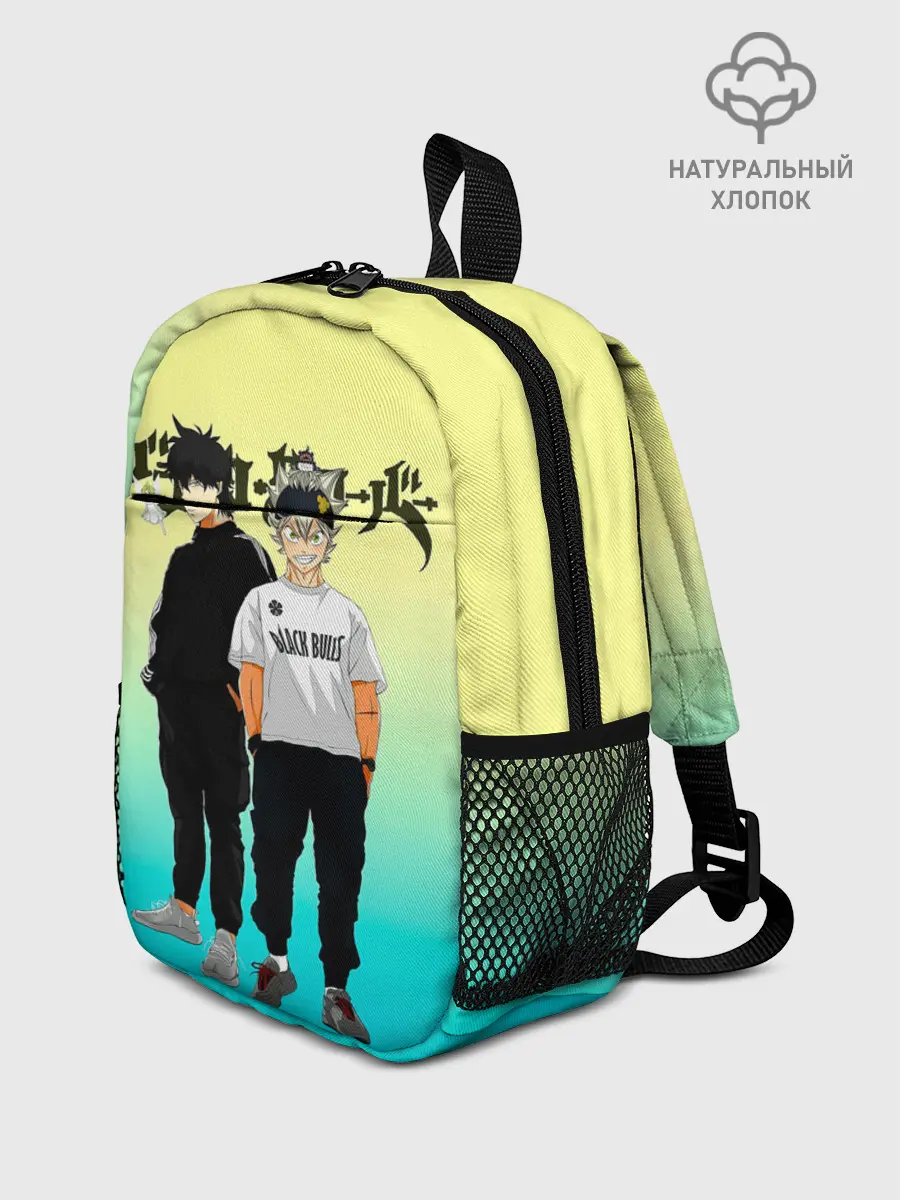 Рюкзак детский / Юно и Аста | Черный Клевер