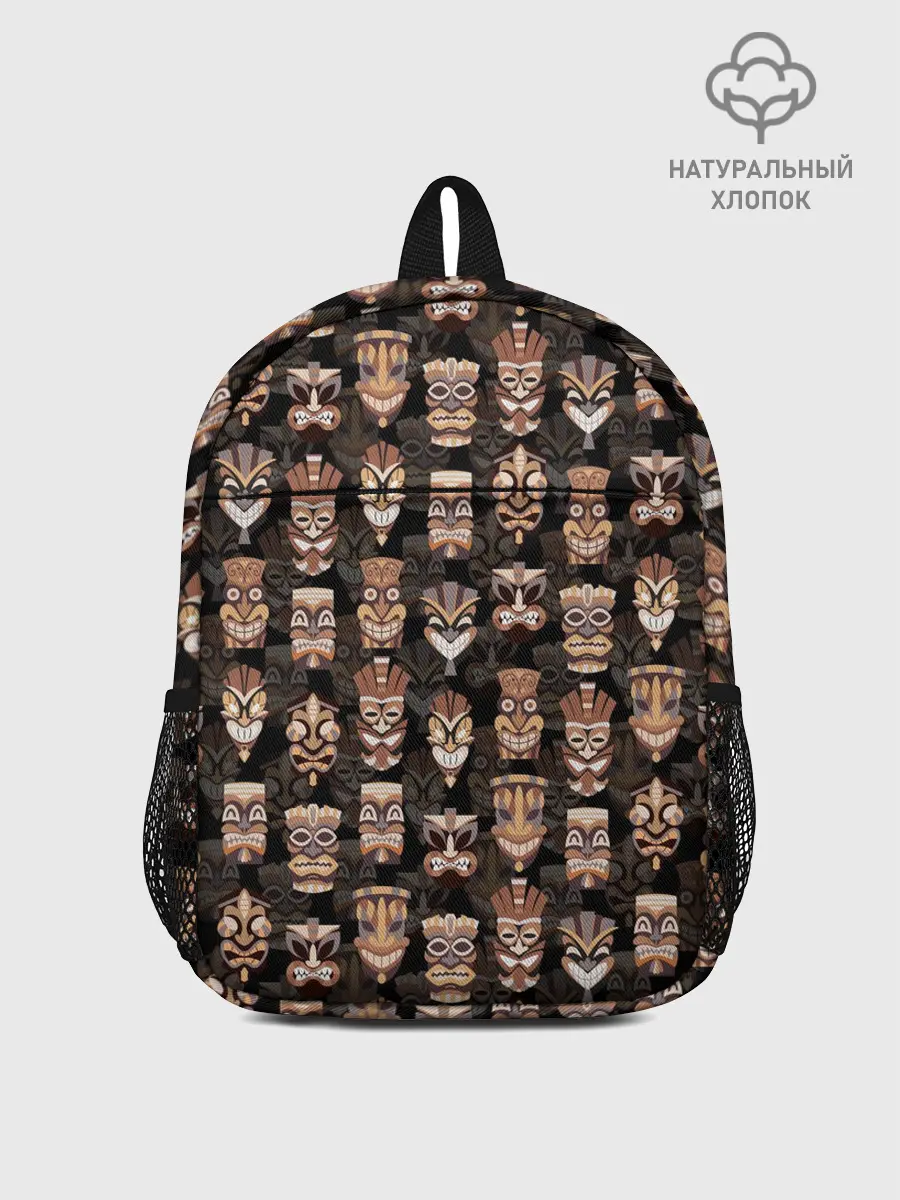 Рюкзак детский / МАСКИ ТИКИ ГАВАЙИ ПАТТЕРН