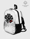 Рюкзак детский / Чёрный клевер с иероглифами