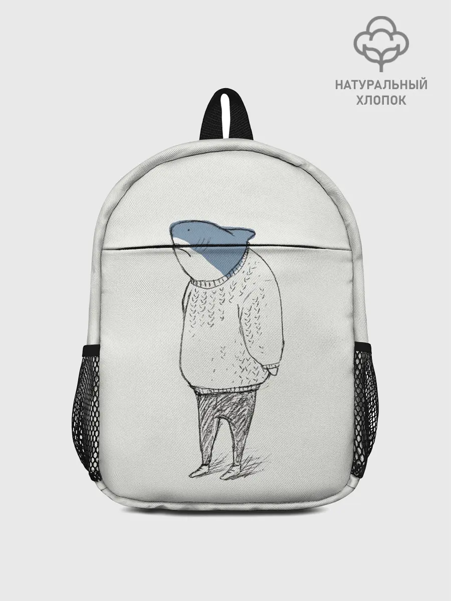 Рюкзак детский / акула в свитере