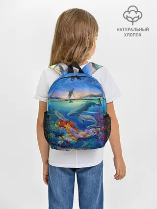 Рюкзак детский / Киты и дельфины