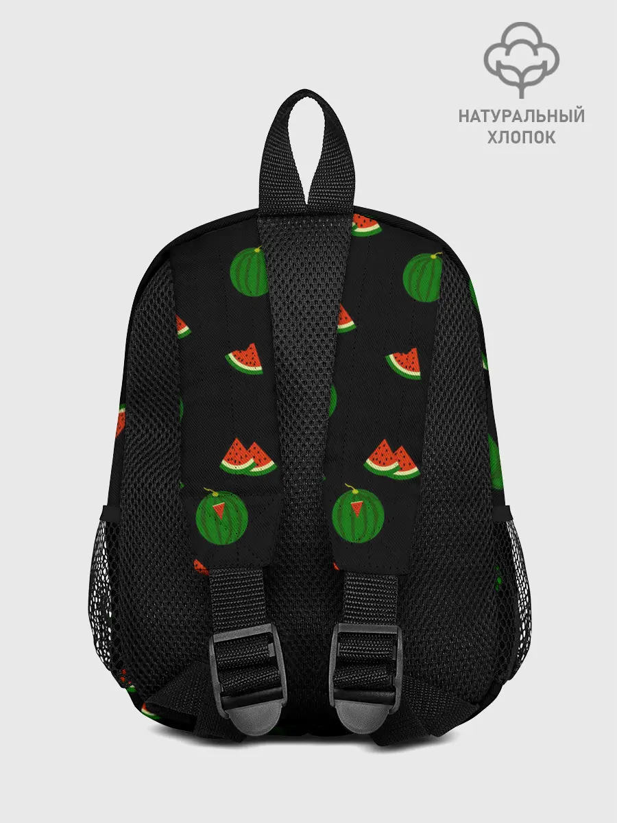 Рюкзак детский / Арбуз на черном фоне