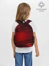 Рюкзак детский / 3D red Абстрактные линии