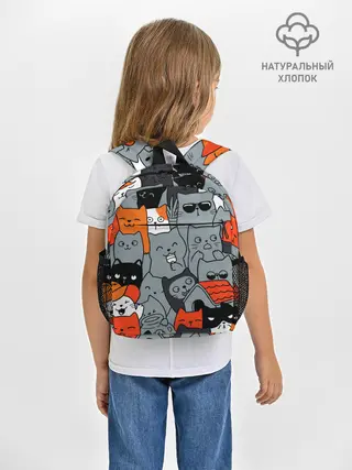 Рюкзак детский / Разноцветные коты