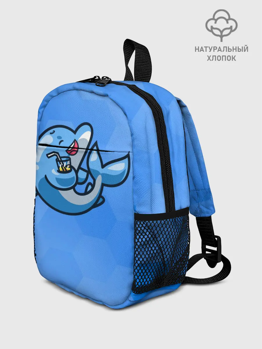 Рюкзак детский / Дельфин с коктейлем