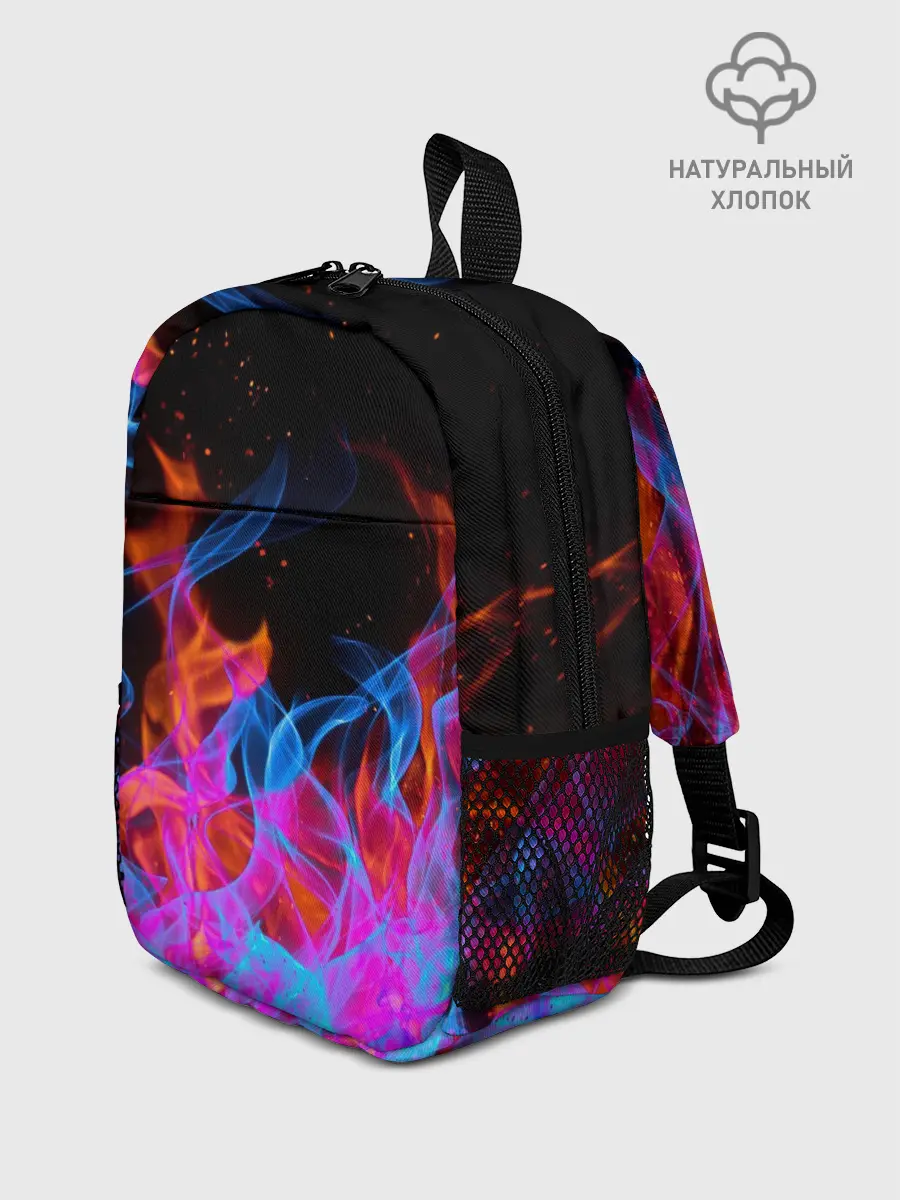 Рюкзак детский / ТРИ ОГНЯ / FIRE / СИНИЙ ОГОНЬ