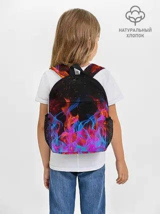 Рюкзак детский / ТРИ ОГНЯ / FIRE / СИНИЙ ОГОНЬ