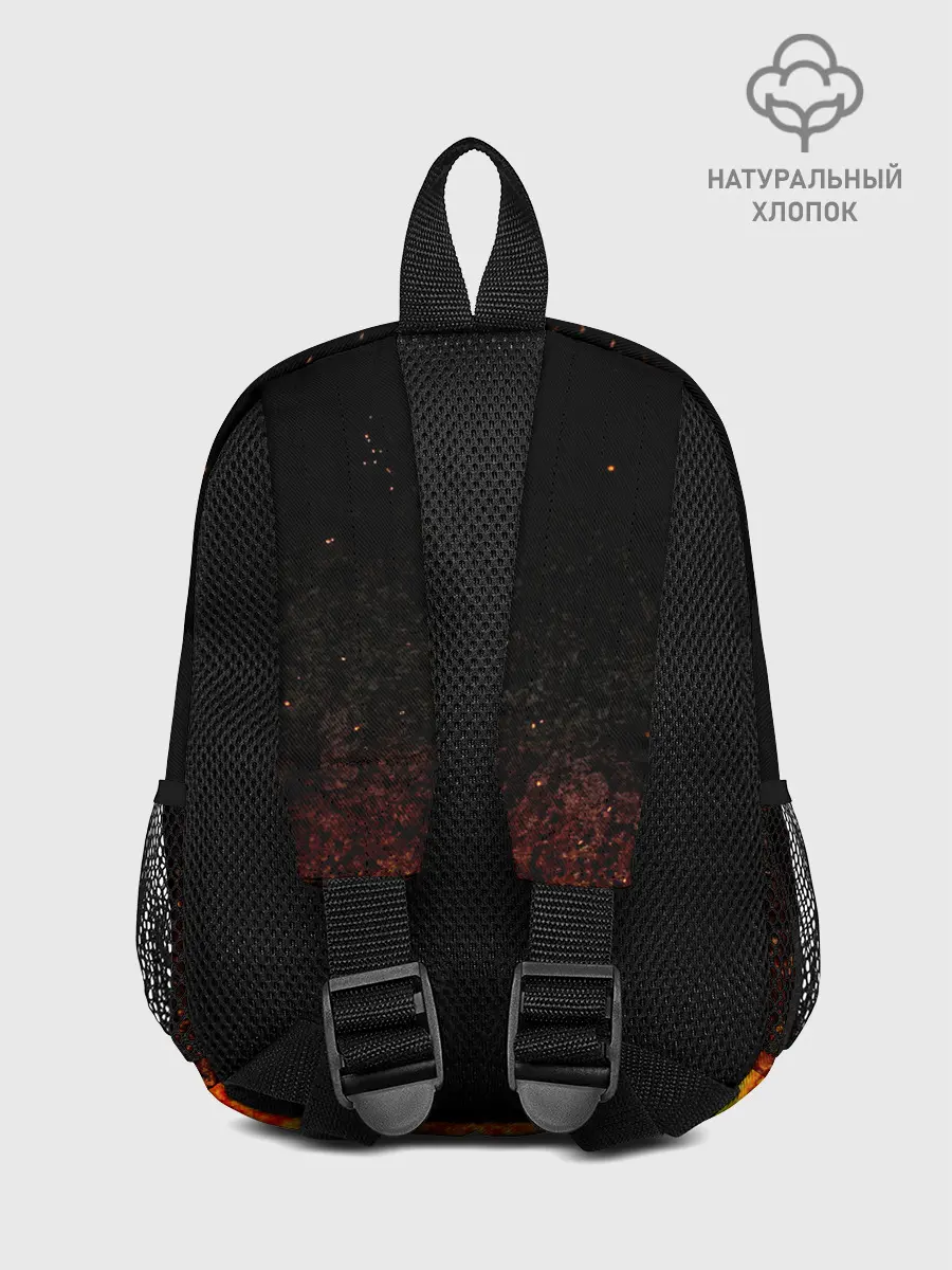 Рюкзак детский / Чёрный клевер Аста в огне