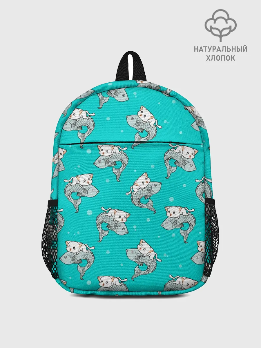 Рюкзак детский / Котики и рыбки