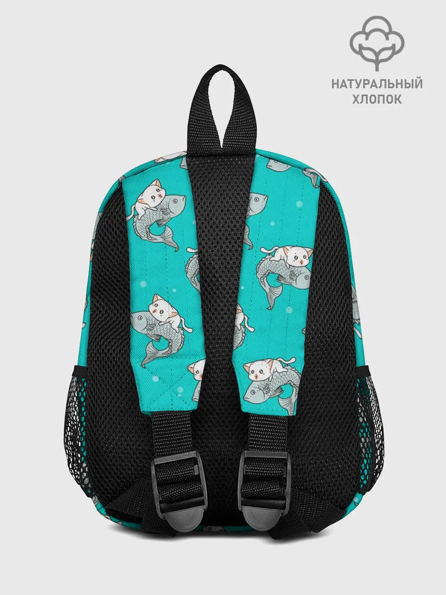 Рюкзак детский / Котики и рыбки