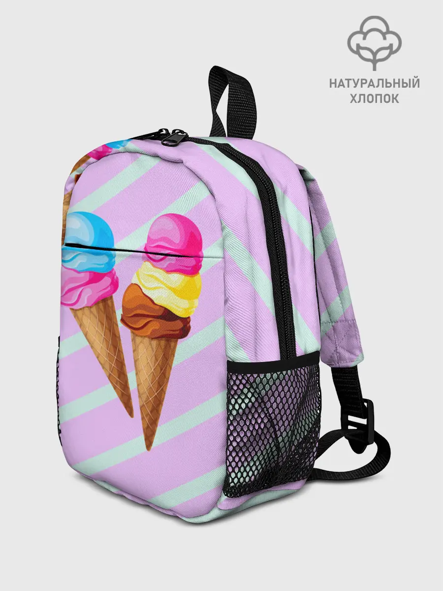 Рюкзак детский / Мороженое графический фон