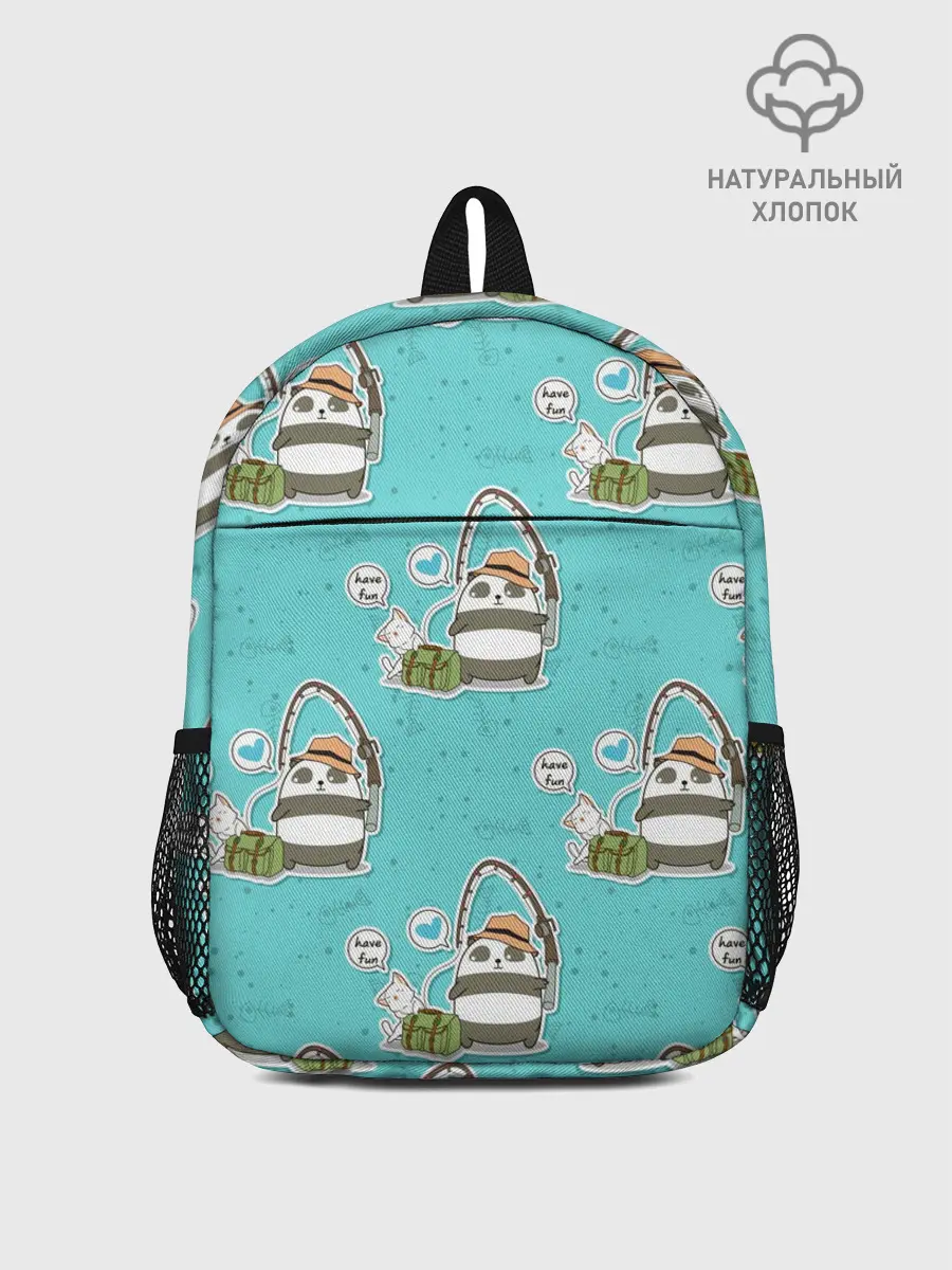 Рюкзак детский / Панда на рыбалке