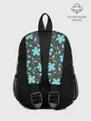 Рюкзак детский / Цветочный узор на темном фоне