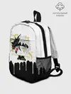 Рюкзак детский / Черный Аста белая краска
