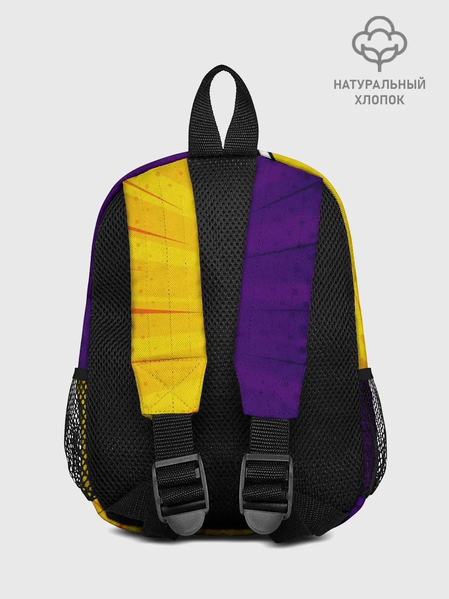 Рюкзак детский / Чёрный Аста фиолетовый/желтый
