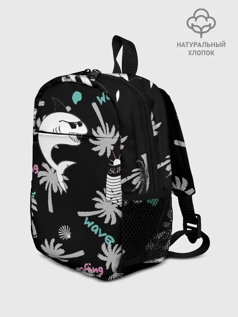 Рюкзак детский / Акула и серфинг