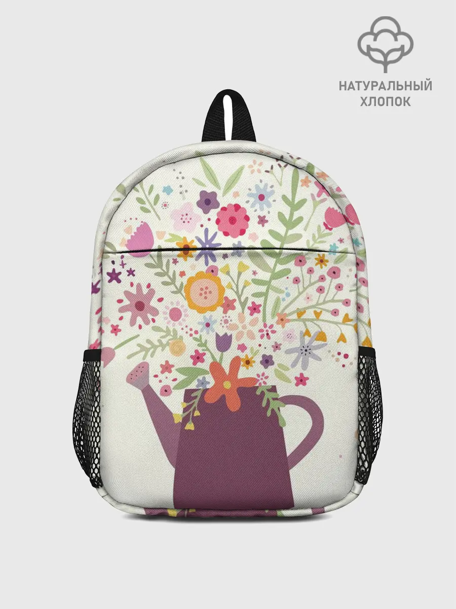 Рюкзак детский / Цветы в чайнике