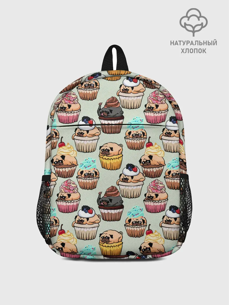 Рюкзак детский / Мопсы - Кексики