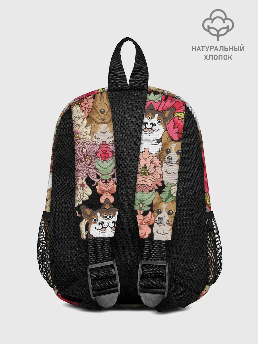 Рюкзак детский / Корги & Цветы