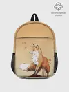 Рюкзак детский / акварельная лиса задумчивости
