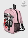 Рюкзак детский / Алукард на розовом фоне