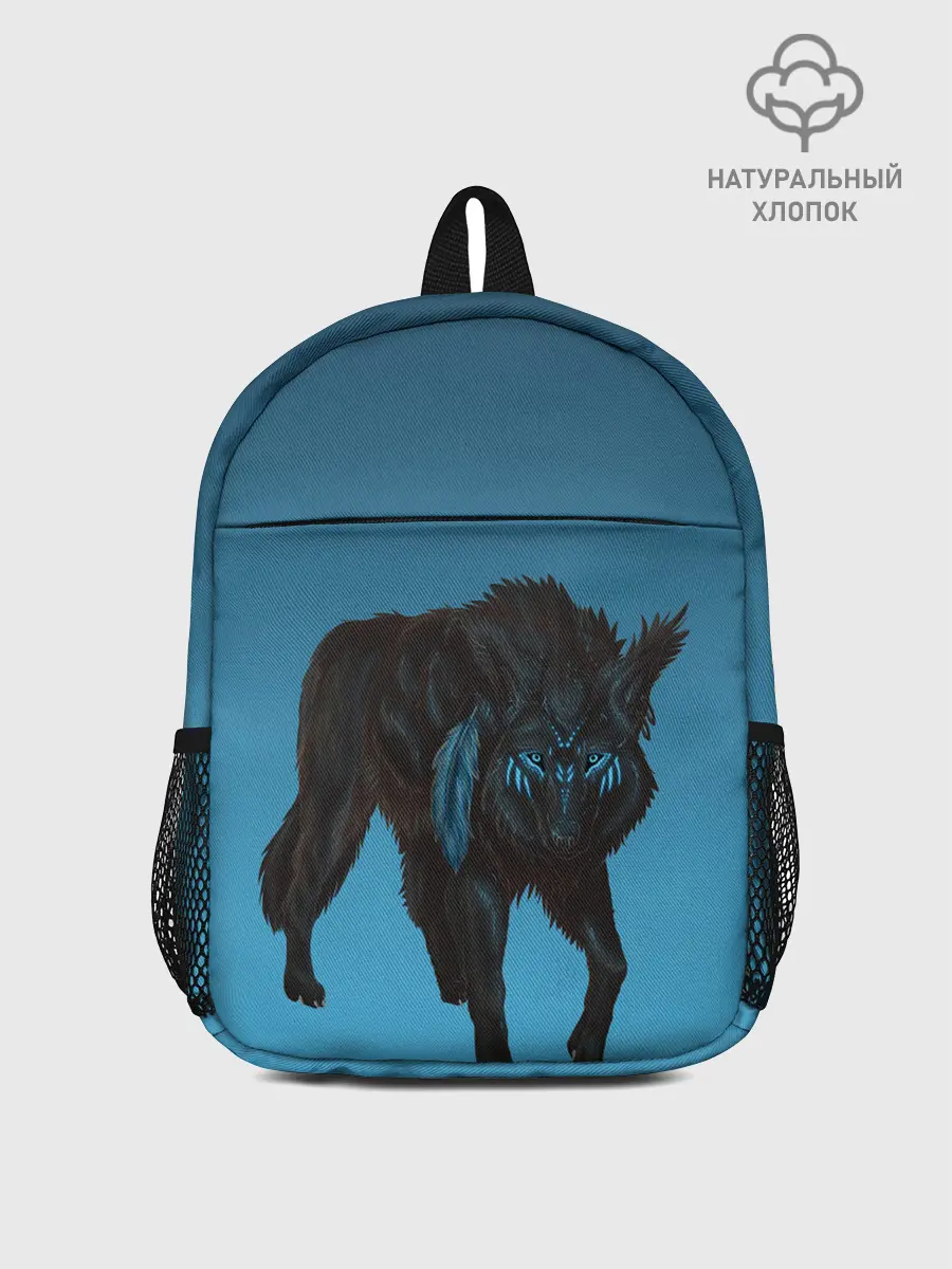 Рюкзак детский / черный дух волка