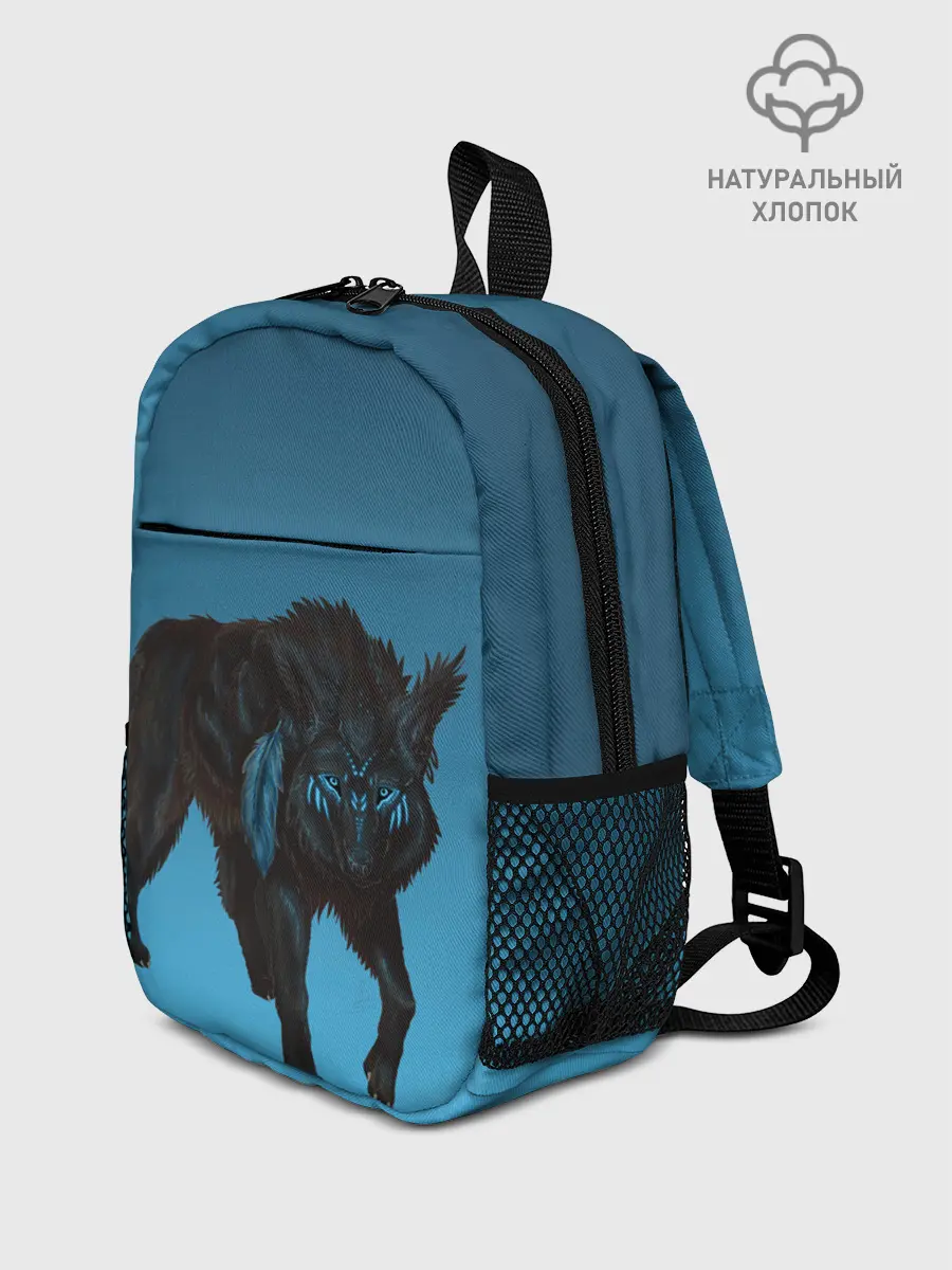 Рюкзак детский / черный дух волка