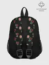 Рюкзак детский / принт розы черный фон