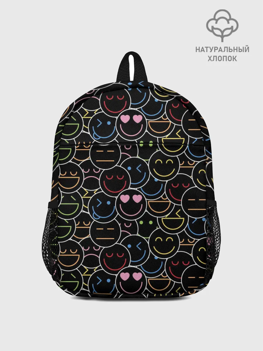Рюкзак детский / SLAVA MARLOW - Неоновые смайлы