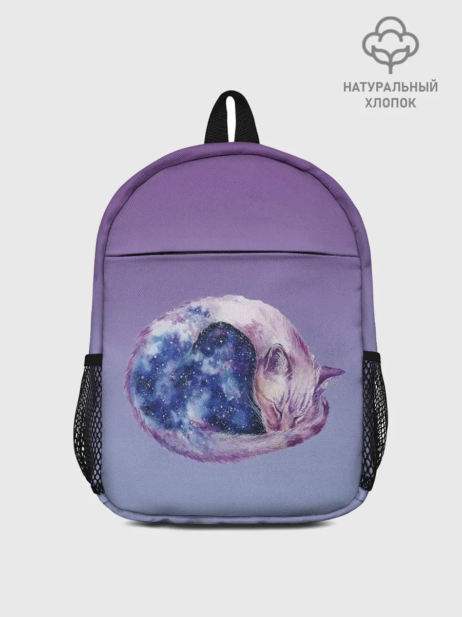 Рюкзак детский / кот звездное небо спит