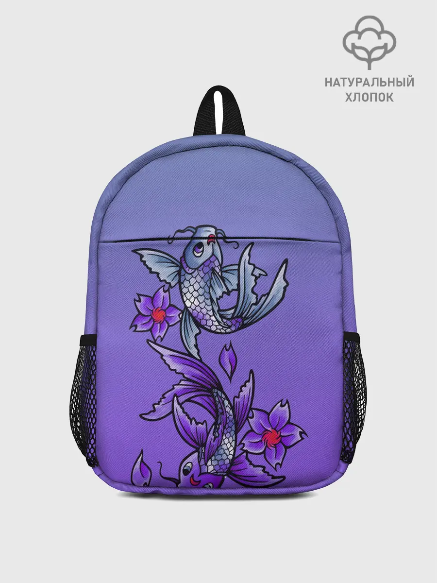 Рюкзак детский / Рыбы и цветы
