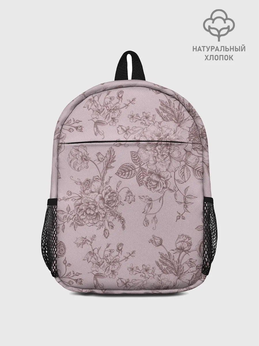 Рюкзак детский / розы с пионами