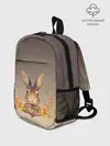 Рюкзак детский / заяц в цветочках