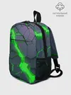 Рюкзак детский / ЗЕЛЕНЫЙ РАЗЛОМ | 3Д РАЗЛОМ