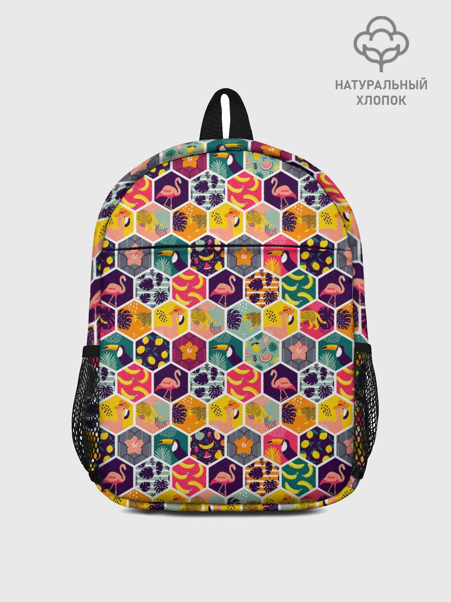 Рюкзак детский / Тропический коллаж